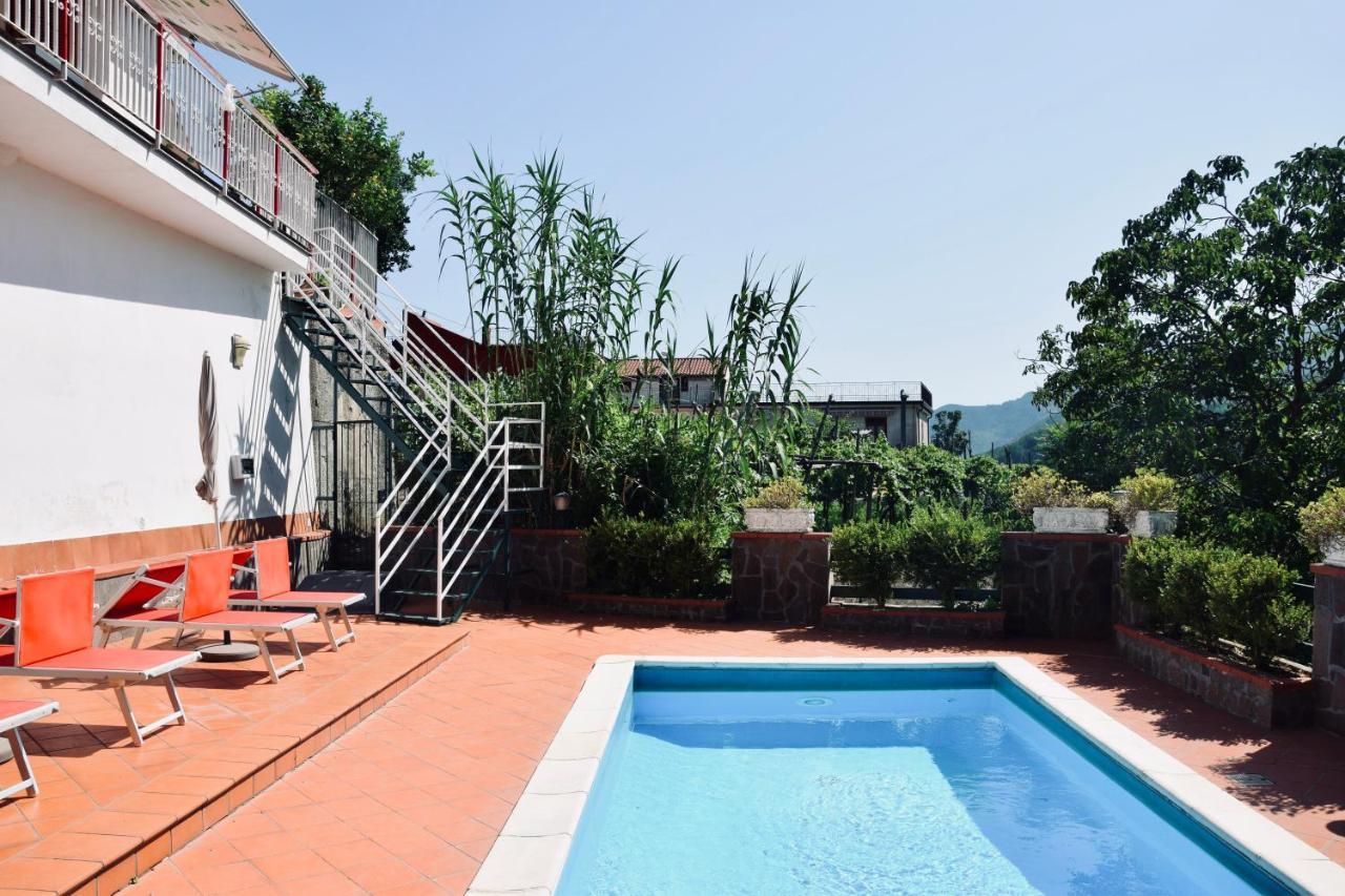 Campinola Holiday Home Private Pool Tramonti Luaran gambar