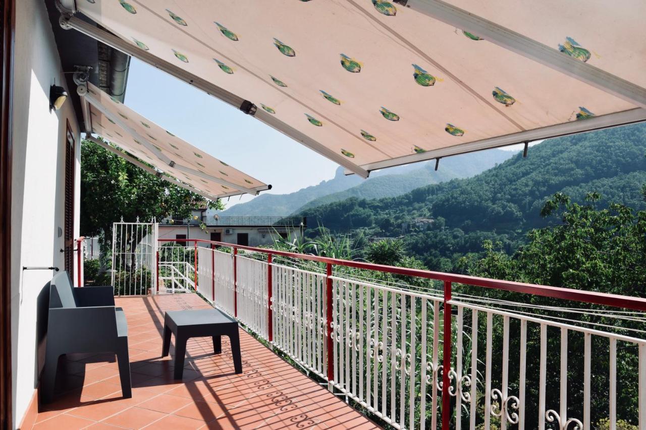 Campinola Holiday Home Private Pool Tramonti Luaran gambar